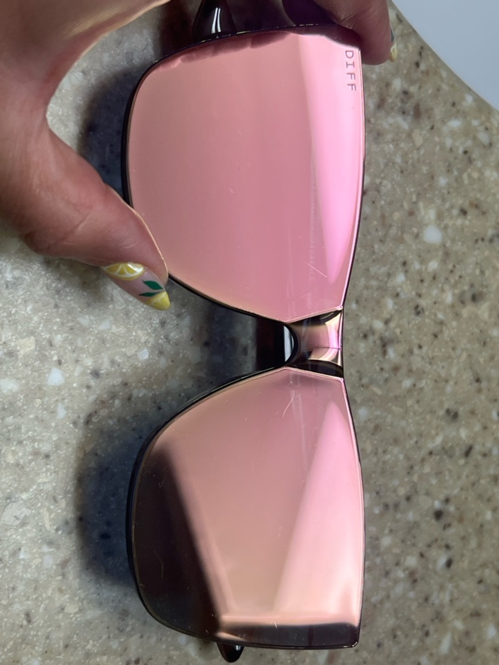 Pink Mirrored Women’s Sunglasses Diff Eyewear
